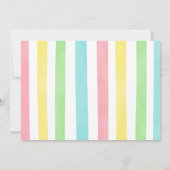 虹のユニコーン写真招待状 招待状 (裏面)