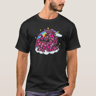 虹のユニコーン9月国際ドーのパターン Tシャツ