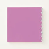 虹のユニコーン カスタム名 キッズ スケッチ ノートブック (裏面)