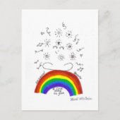 虹のユニバーサル歌はがき ポストカード (正面)