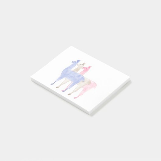 虹のラマ ポストイット (アングル)