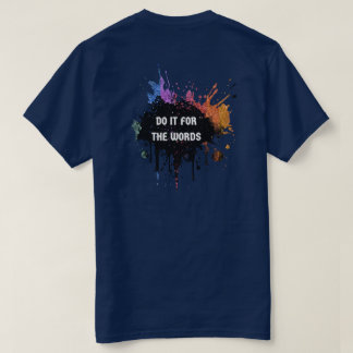 虹のラメがキラキラと輝く Words Tシャツ