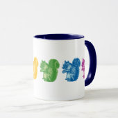 虹のリス マグカップ (正面右)