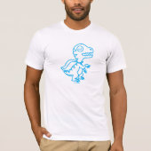 虹のレックスのティー: 青い Tシャツ (正面)