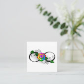 虹のローズの無限大シンボル 予約カード (スタンド正面)