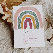 虹の一歳の誕生日 招待状