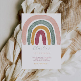 虹の一歳の誕生日 招待状