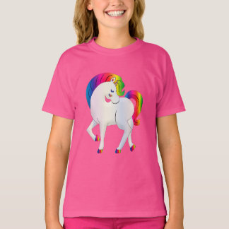 虹の一角のTシャツ Tシャツ