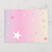 虹の一角獣 インビテーションポストカード (裏面)