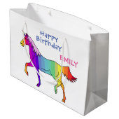 虹の一角獣 ラージペーパーバッグ (裏面アングル)