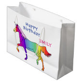 虹の一角獣 ラージペーパーバッグ (正面アングル)