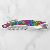 虹の三角形のウェイターのコルクせん抜きの栓抜き ソムリエナイフ (裏面)