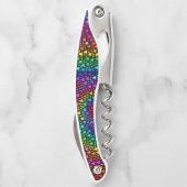 虹の三角形のウェイターのコルクせん抜きの栓抜き ソムリエナイフ (裏面)