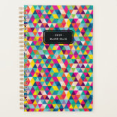 虹の三角形のカスタムな年および名前のプランナー プランナー手帳 (正面)