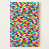 虹の三角形のカスタムな年および名前のプランナー プランナー手帳 (裏面)