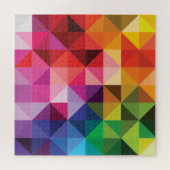 虹の三角形のジオメトリックモダンス ジグソーパズル (横)