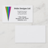 虹の三角形の名刺 名刺 (正面/裏面)