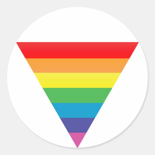 虹の三角形 ラウンドシール (正面)