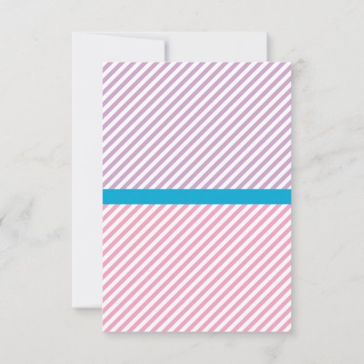 虹の上で半分眠っている下で眠る サンキューカード (裏面)