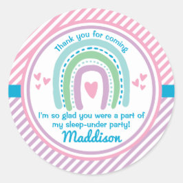 虹の上で半分眠っている下で眠る ラウンドシール