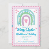 虹の上で半分眠っている下で眠る 招待状 (正面)