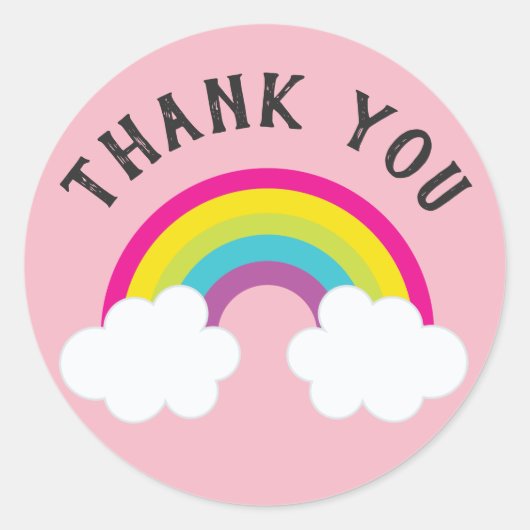 虹の上にありがとう ラウンドシール (正面)