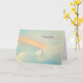 虹の上のどこか カード (黄色い花)