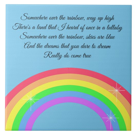 虹の上のどこか タイル (正面)