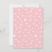 虹の上のユニコーンの女の子の誕生日パーティー 招待状 (裏面)