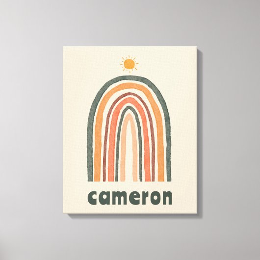 虹の上の太陽 キャンバスプリント (正面)