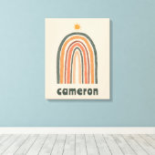 虹の上の太陽 キャンバスプリント (インサイチュ (ウッドフロア))