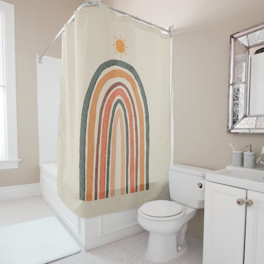 虹の上の太陽 シャワーカーテン (インサイチュ)
