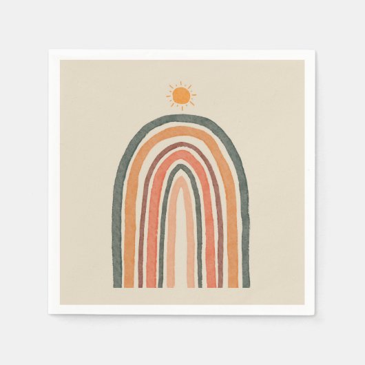 虹の上の太陽 スタンダードカクテルナプキン (正面)