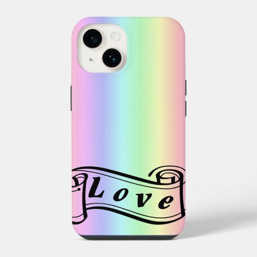 虹の上の愛 iPhoneケース (裏面)