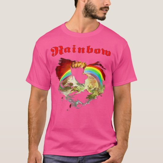 虹の上昇 リッチー・ブラックモア ロック Tシャツ (正面)
