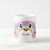 「虹の下で一杯」かわいいマグカップ コーヒーマグカップ (中央)