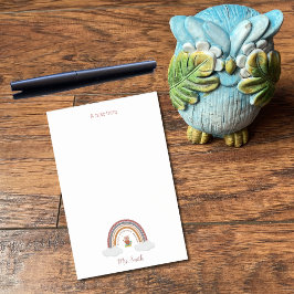 虹の下のフクロウの先生 ポストイット