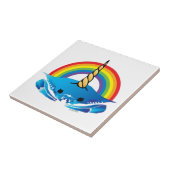 虹の下の一角のカニ タイル (側面)