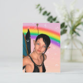 虹の下の妖精 ポストカード (スタンド正面)