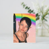 虹の下の妖精 ポストカード (スタンド正面)