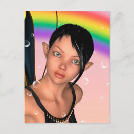 虹の下の妖精 ポストカード