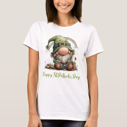 虹の下の幸運な小人 Tシャツ (正面)