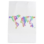 虹の世界地図 ミディアムペーパーバッグ (裏面)