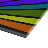 虹の中のアールデコ太陽 カッティングボード (角)