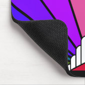 虹の中のアールデコ太陽 マウスパッド (コーナー)