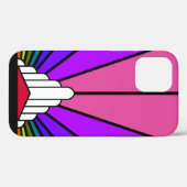 虹の中のアールデコ太陽 Case-Mate iPhoneケース (裏面 (横))