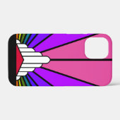 虹の中のアールデコ太陽 Case-Mate iPhoneケース (裏面 (横))