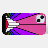虹の中のアールデコ太陽 Case-Mate iPhoneケース (裏面 (横))