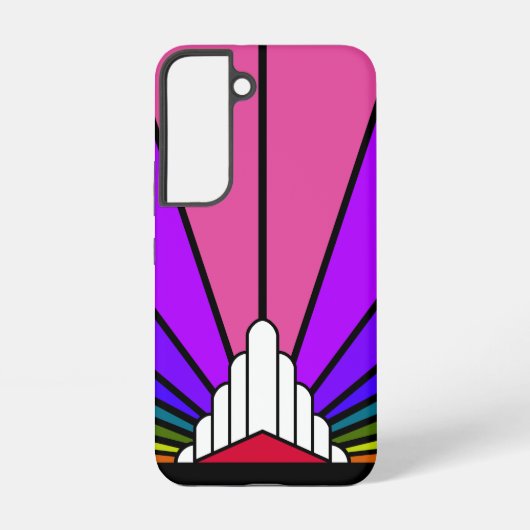 虹の中のアールデコ太陽 SAMSUNG GALAXYケース (裏面)