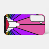 虹の中のアールデコ太陽 SAMSUNG GALAXYケース (裏面横)